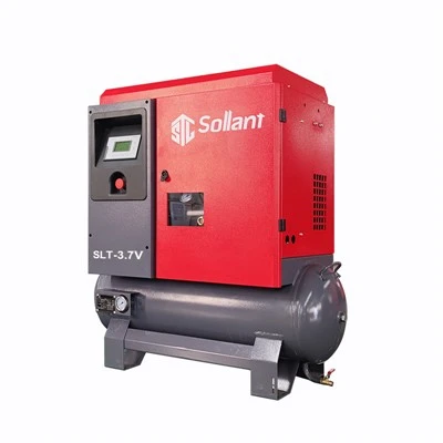 Sollant 3.7KW Tek Fazlı Döner Vidalı Hava Kompresörü