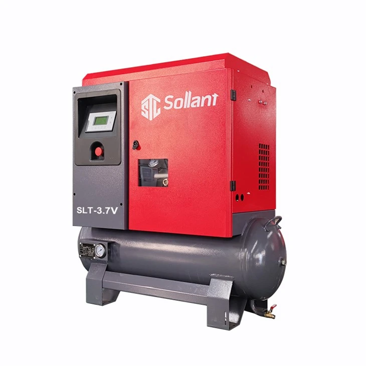 Sollant 3.7KW Tek Fazlı Döner Vidalı Hava Kompresörü