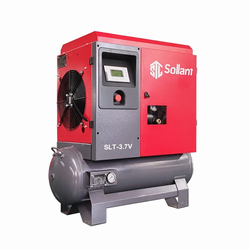 Sollant 3.7KW Single Phase Rotary Screw Air Compressor factory